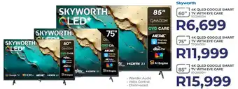 Kloppers Skyworth 75" 4K QLED Google Smart TV with Eye Care offer