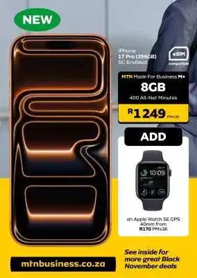 MTN iPhone 17 Pro (256GB) offer