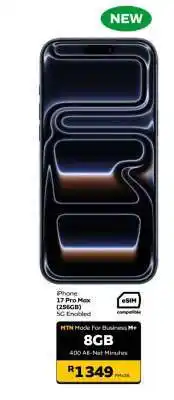 MTN iPhone 17 Pro Max (256GB) offer