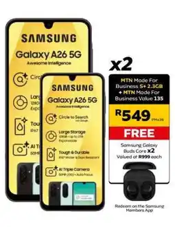 MTN Samsung Galaxy A26 5G offer