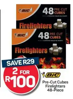 Pick n Pay BIC Pre-Cut Cubes Firelighters 48-Piece offer