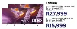 Kloppers Samsung 65" OLED S85F 4K Vision AI Smart TV offer