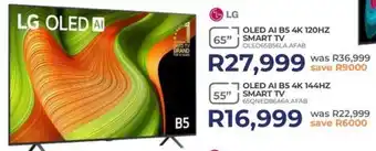 Kloppers LG 55" OLED AI B5 4K 144HZ Smart TV offer