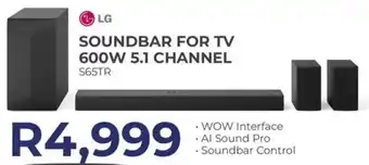 Kloppers LG soundbar for tv 600w 5.1 channel offer