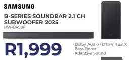 Kloppers Samsung B-series soundbar 2.1 ch subwoofer 2025 offer