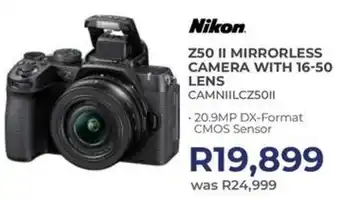 Kloppers Nikon Z50 II Mirrorless Camera with 16-50 Lens offer