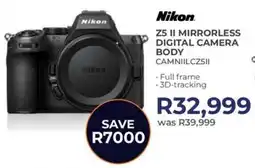 Kloppers Nikon Z5 II Mirrorless Digital Camera Body offer