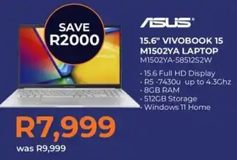 Kloppers ASUS 15.6" Vivobook 15 M1502YA Laptop offer