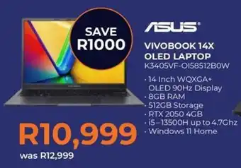 Kloppers ASUS Vivobook 14X OLED Laptop offer