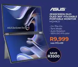 Kloppers ASUS ZenScreen Duo OLED 360 Foldable Portable Monitor offer