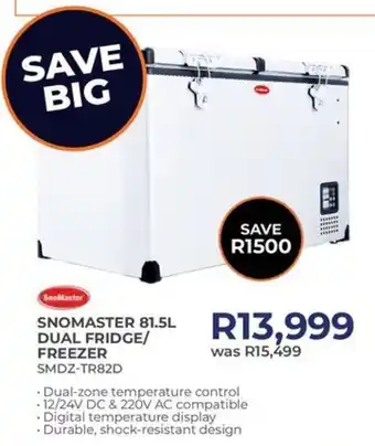 Kloppers SnoMaster Dual Fridge/ Freezer offer
