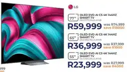 Kloppers LG 55" OLED Evo AI C5 4K 144HZ Smart TV offer