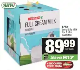 KwikSpar SPAR Long Life Milk Assorted offer