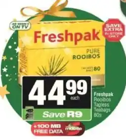 KwikSpar Freshpak Rooibos Tagless Teabags offer