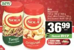 KwikSpar Nola Mayonnaise offer