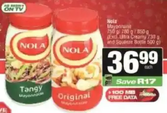 KwikSpar Nola Mayonnaise offer