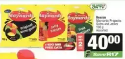 KwikSpar Beacon Maynards Prepacks Gums and Jellies offer