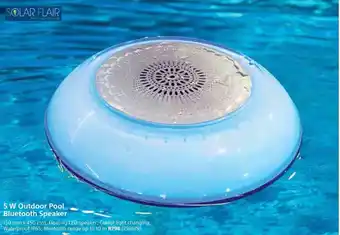 Builders Warehouse Solar Flair Outdoor Pool Bluetooth Speaker 5W offer