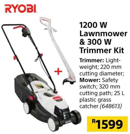 Ryobi lawn mower discount 1200w