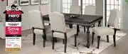Bradlows Hennessey Table + 6 Hennessey Dining Chairs offer