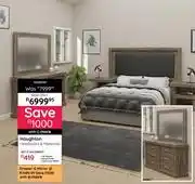 Bradlows Houghton Headboard & Pedestals 10296193 offer