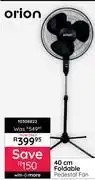Bradlows Orion 40cm Foldable Pedestal Fan 10308822 offer