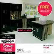 Bradlows Astoria 4 Piece Kitchen Unit 1030202 offer