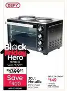 Bradlows Defy 30L Metallic Mini Oven MOH2330BL 10290745 offer