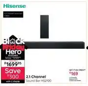 Bradlows Hisense 2.1 Channel Sound Bar HS2100 offer