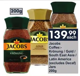 President Hyper Jacobs Coffee Krönung/ Gold/ South East Asia/ Latin America Jars offer