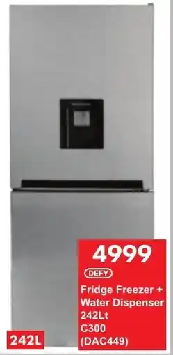 President Hyper DEFY Fridge Freezer + Water Dispenser offer
