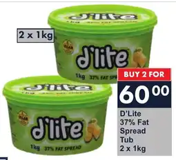 President Hyper D'Lite 37% Fat Spread Tub offer