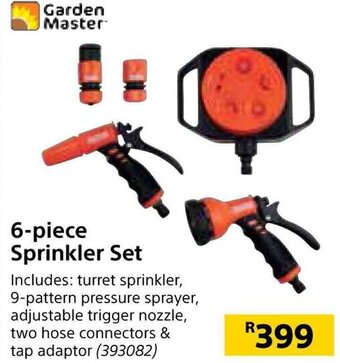 Builders Warehouse Garden Master 6-piece Sprinkler Set offer