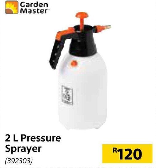 Garden Master Pressure Sprayer 2L offer at Builders Warehouse