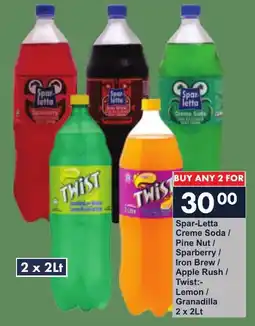 President Hyper Spar-Letta Creme Soda/ Pine Nut/ Sparberry/ Iron Brew/ Apple Rush/ Twist Lemon/ Granadilla offer