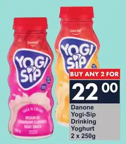 President Hyper Danone Yogi-Sip Drinking Yoghurt offer
