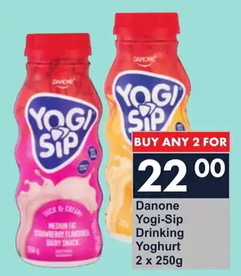 President Hyper Danone Yogi-Sip Drinking Yoghurt offer