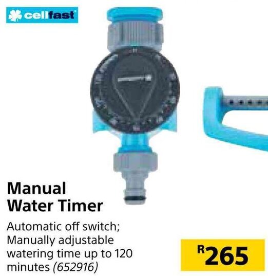 Cellfast Manual Water Timer offer at Builders Warehouse