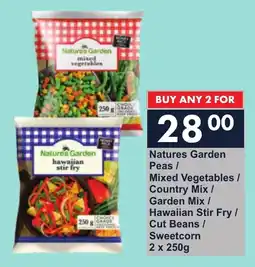 President Hyper Nature's Garden Peas/ Mixed Vegetables/ Country Mix/ Garden Mix/ Hawaiian Stir Fry/ Cut Beans/ Sweetcorn offer