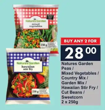President Hyper Nature's Garden Peas/ Mixed Vegetables/ Country Mix/ Garden Mix/ Hawaiian Stir Fry/ Cut Beans/ Sweetcorn offer