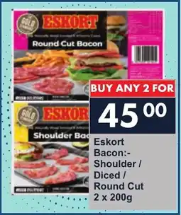 President Hyper Eskort Bacon Shoulder/ Diced/ Round Cut offer