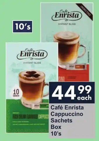 President Hyper Café Enrista Cappuccino Sachets Box offer