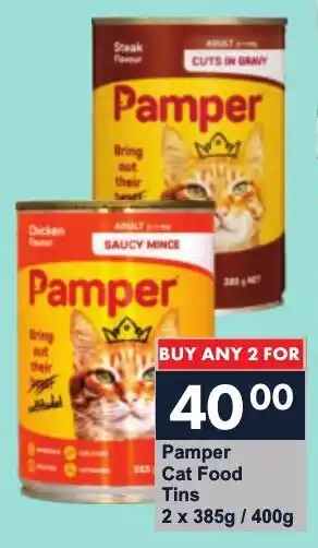 President Hyper Pamper Cat Food Tins offer