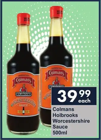 President Hyper Colmans Holbrooks Worcestershire Sauce offer