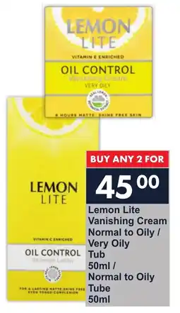 President Hyper Lemon Lite Vanishing Cream Normal to Oily/ Very Oily Tub/ Normal to Oily Tube offer