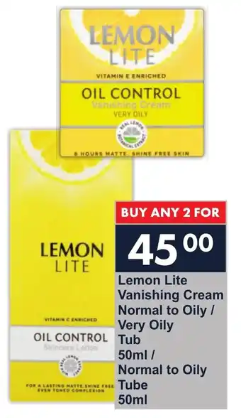 President Hyper Lemon Lite Vanishing Cream Normal to Oily/ Very Oily Tub/ Normal to Oily Tube offer