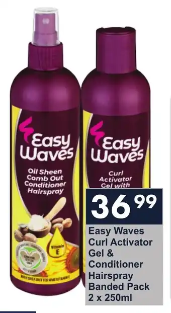 President Hyper Easy Waves Curl Activator Gel & Conditioner Hairspray Banded Pack offer