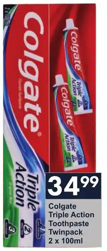 President Hyper Colgate Triple Action Toothpaste Twinpack offer