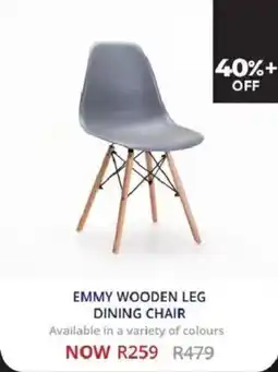 Decofurn Emmy wooden leg dining chair offer