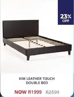 Decofurn Kim leather touch double bed offer